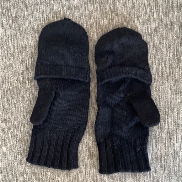 Black Jcrew Mittens with Jewel Detail - Picture 3 of 5